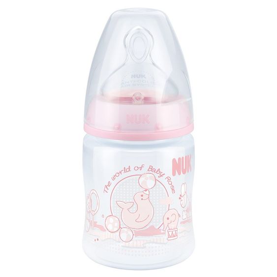 Nuk PP-Flasche First Choice Plus 150 ml - Silikon Gr. 1 M - Baby Rose