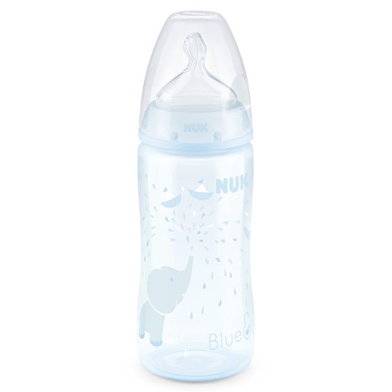 Nuk PP-Flasche First Choice Plus 300 ml - Silikon Gr. 1 M - Baby Blue
