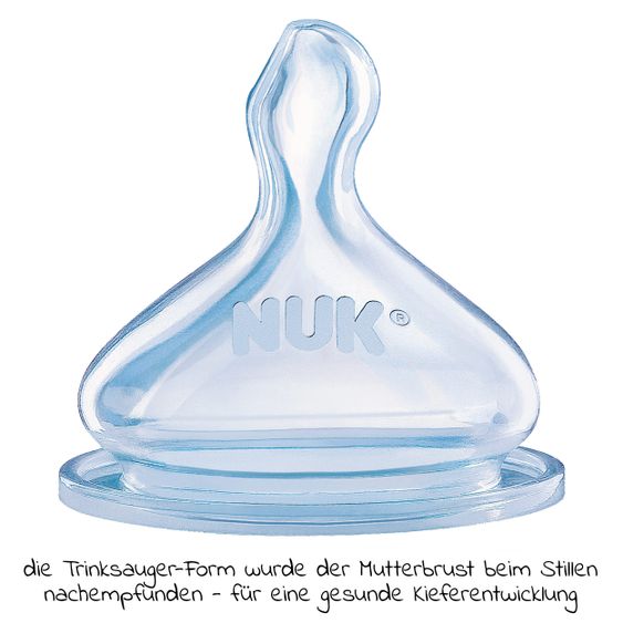 Nuk PP-Flasche First Choice Plus 300 ml + Silikon-Sauger Gr. 1 M - Temperature Control - Disney Winnie Pooh - Blau