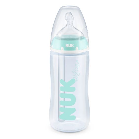 Nuk PP-Flasche First Choice Plus Anti-Colic 300 ml + Silikon-Sauger Gr. M - Temperature Control