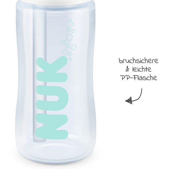 Nuk PP-Flasche First Choice Plus Anti-Colic 300 ml + Silikon-Sauger Gr. M - Temperature Control