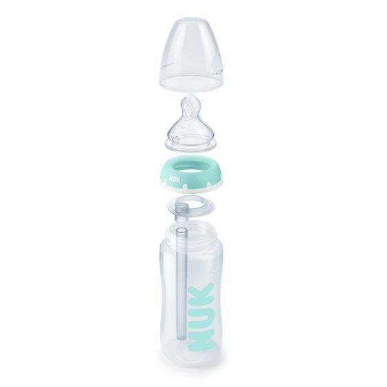 Nuk PP-Flasche First Choice Plus Anti-Colic 300 ml + Silikon-Sauger Gr. M - Temperature Control