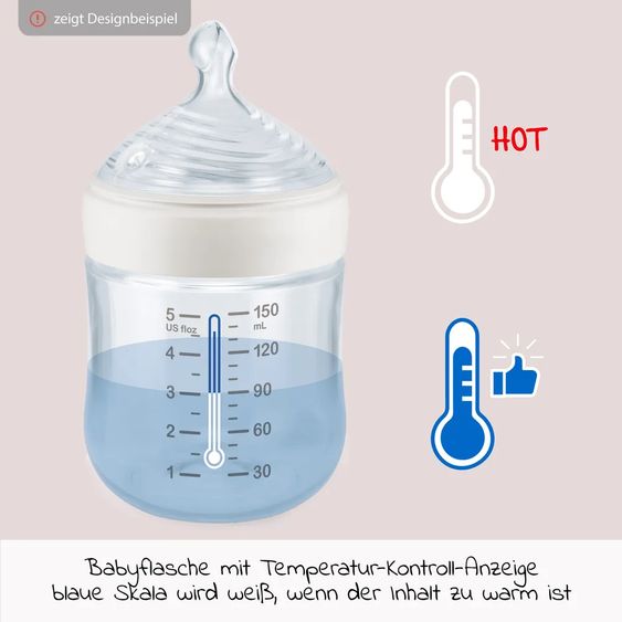 Nuk PP-Flasche for Nature 150 ml + Silikon-Sauger Gr. S - Grün