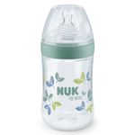 PP-Flasche for Nature 260 ml + Silikon-Sauger Gr. M - Grün