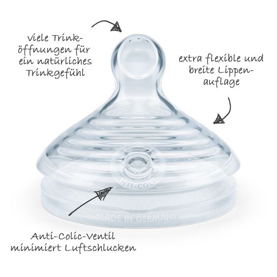 Nuk Bottiglia in PP Nature Sense 150 ml - silicone misura 1 S - rosa