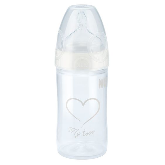 Nuk PP-Flasche New Classic 150 ml - Silikon Gr. 1 - Weiß