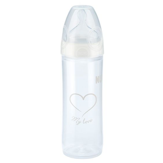 Nuk PP Bottle New Classic 250 ml - Silicone Size 2 - White