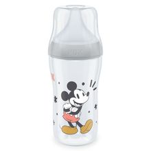 PP-Flasche Perfect Match 260 ml + Silikon-Sauger Gr. M - Disney Mickey Mouse - Grau