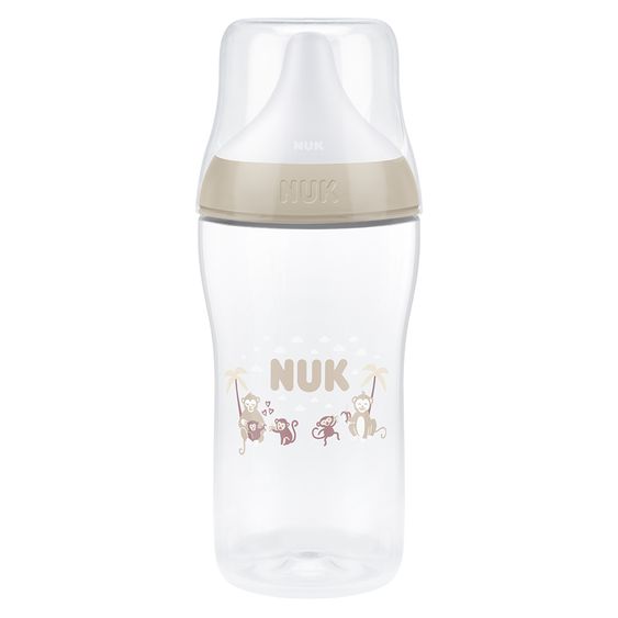 Nuk Biberon PP Perfect Match + Ciuccio in Silicone 260 ml - Scimmie - Taglia: M