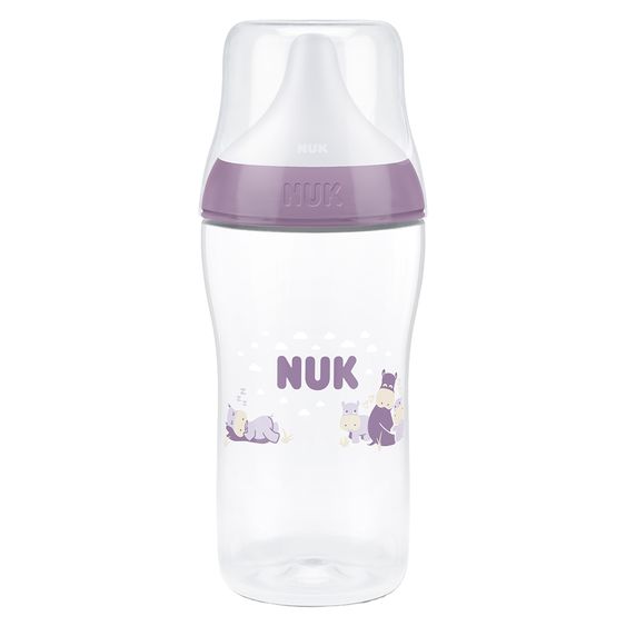 Nuk PP-Flasche Perfect Match + Silikon-Sauger 260 ml - Nilpferd - Gr. M