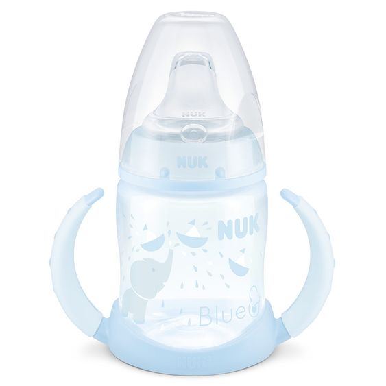 Nuk PP-Trinklernflasche First Choice 150 ml - Silikon-Trinktülle - Baby Blue