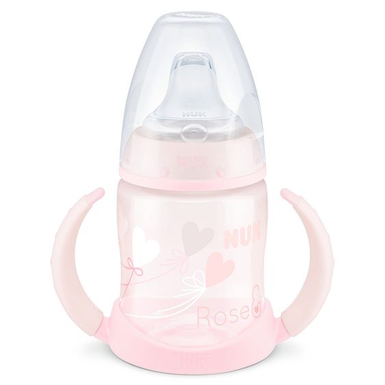 Nuk PP-Trinklernflasche First Choice 150 ml - Silikon-Trinktülle - Baby Rose