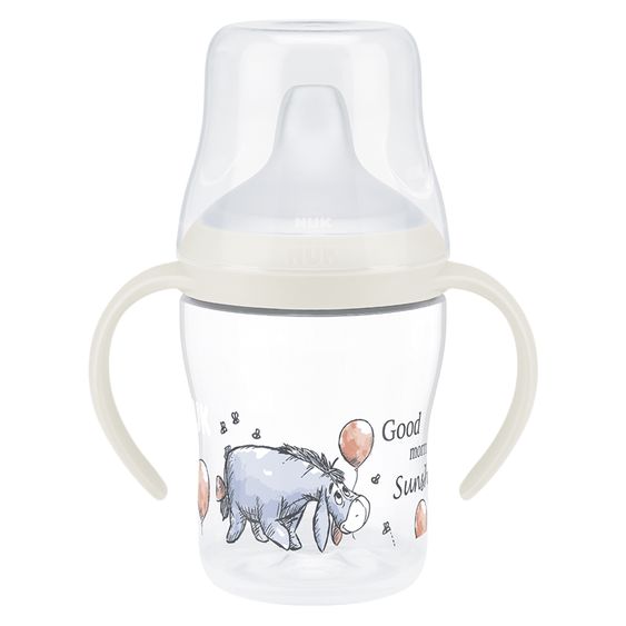 Nuk PP-Trinklernflasche First Choice Plus + Silikon-Tülle - Temperature Control 150 ml - Disney I-Aah