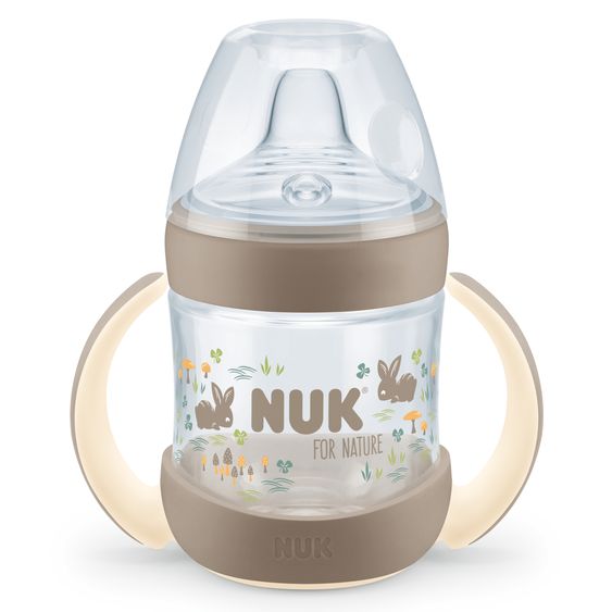 Nuk PP-Trinklernflasche for Nature 150 ml + Silikon-Trinktülle - Beige