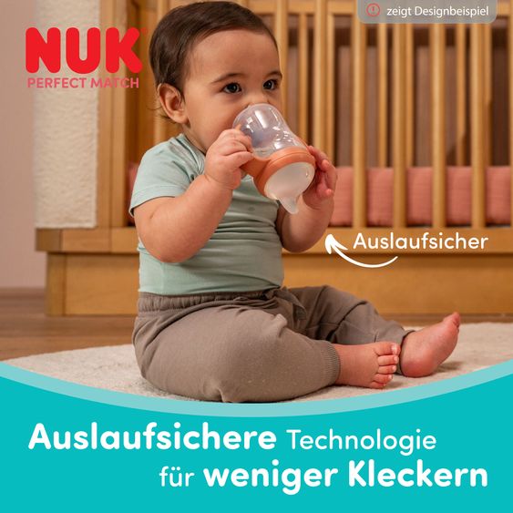 Nuk PP-Trinklernflasche Perfect Match + Silikon-Tülle 150 ml - Hase