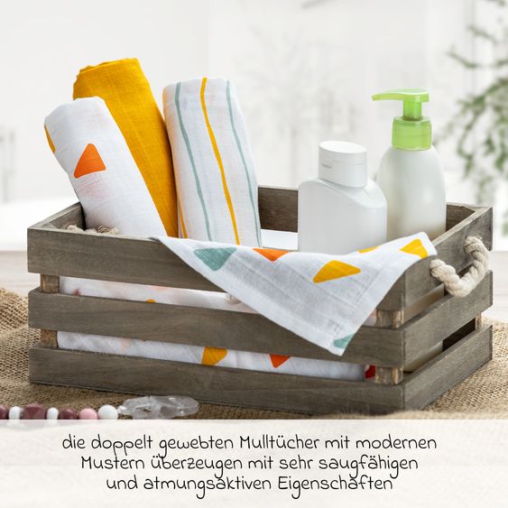 Nuk Premium Starter-Set 10-tlg. - Dampfsterilisator Vario Express + 6 PP-Flaschen Perfect Match + 3 Spucktücher - Regenbogen - Weiß