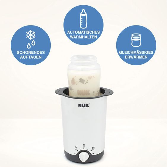 Nuk Set De Démarrage Premium 9 Pièces - Chauffe-Biberon + 4 Biberons En Verre Perfect Match + Brosse À Biberon + 3 Langes - Arc-En-Ciel