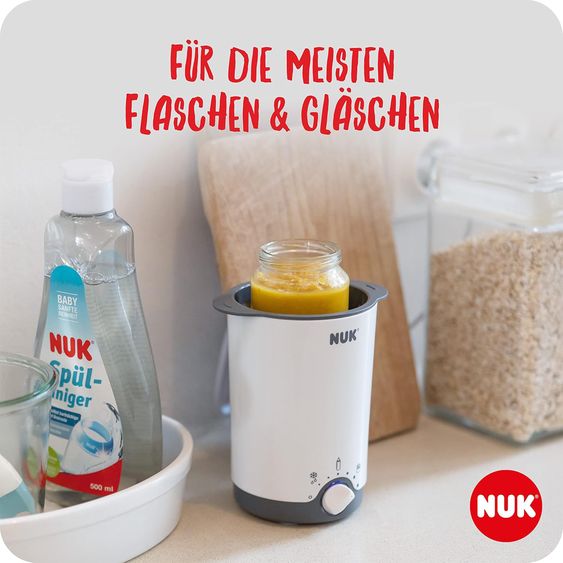 Nuk Set De Démarrage Premium 9 Pièces - Chauffe-Biberon + 4 Biberons En Verre Perfect Match + Brosse À Biberon + 3 Langes - Arc-En-Ciel