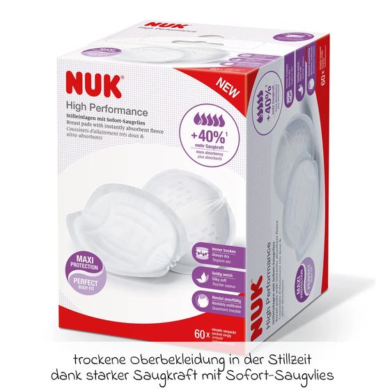 Nuk Premium Still-Set Deluxe 67-tlg. - elektr. Milchpumpe Soft&Easy + 3 PP-Flaschen Perfect Match + 60 Stilleinlagen + 3 Spucktücher - Regenbogen - Weiß