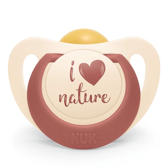 Nuk Schnuller 2er Pack for Nature - Kautschuk 6-18 M - Rot