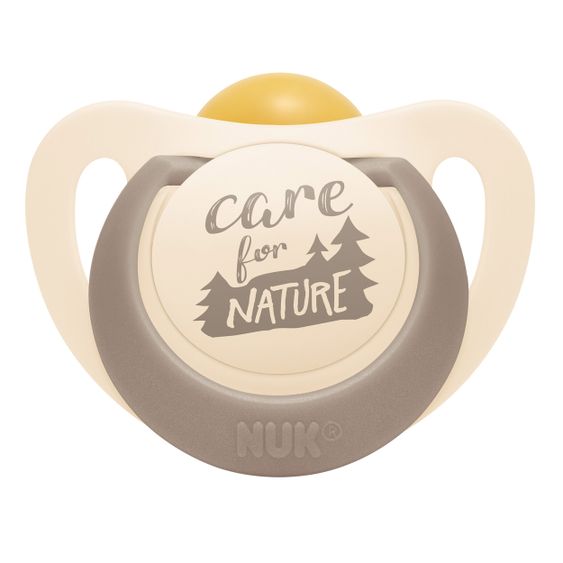 Nuk Schnuller 2er Pack for Nature - Kautschuk ab 18 M - Beige
