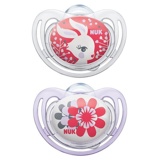 Nuk Schnuller 2er Pack Freestyle - Silikon 6-18 M - Rot