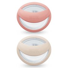 Pacifier 2-pack MommyFeel - Silicone 0-9 M - Blush / Sanstone