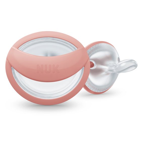 Nuk Pacifier 2-pack MommyFeel - Silicone 0-9 M - Blush / Sanstone