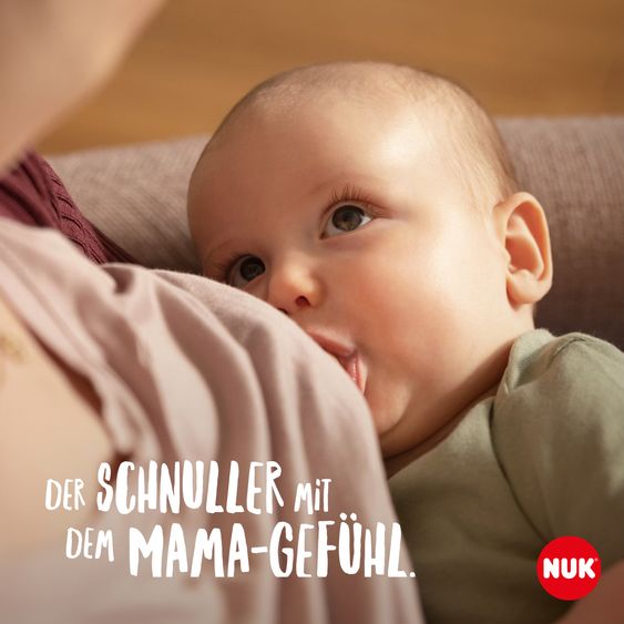 Nuk Schnuller 2er Pack MommyFeel - Silikon 0-9 M - Blush / Sanstone