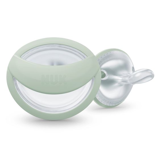 Nuk Pacifier 2-pack MommyFeel - Silicone 0-9 M - Mint / Offwhite