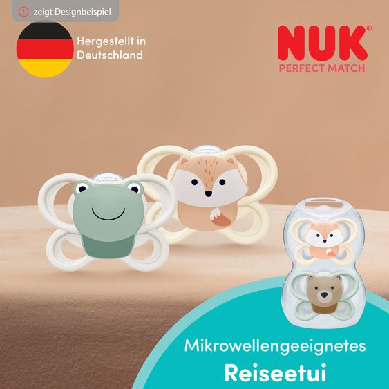 Nuk Schnuller 2er Pack Perfect Match Air - Silikon - Disney Winnie Pooh - Gr. 0-6 M