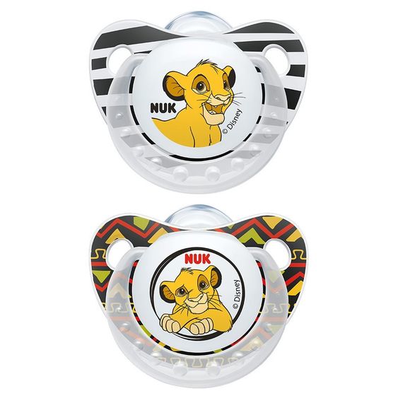 Nuk Schnuller 2er Pack Trendline - Silikon 6-18 M - Disney König der Löwen