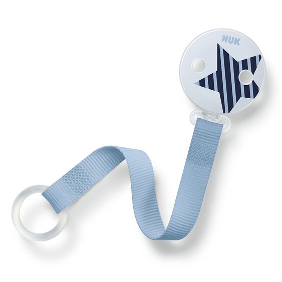Nuk Schnullerband - Stern - Blau