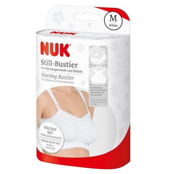 Nuk Schwangerschafts- & Still-Bustier - Weiß - Gr. M