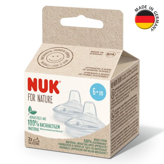 Nuk Soft drinking spout 2-pack for Nature - silicone