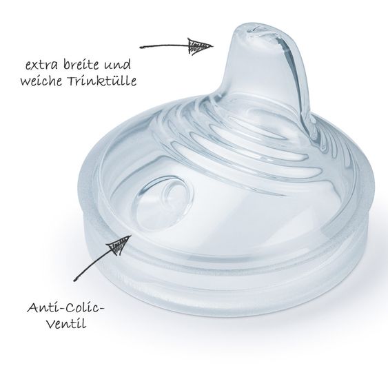 Nuk Soft-Trinktülle 2er Pack Nature Sense - Silikon