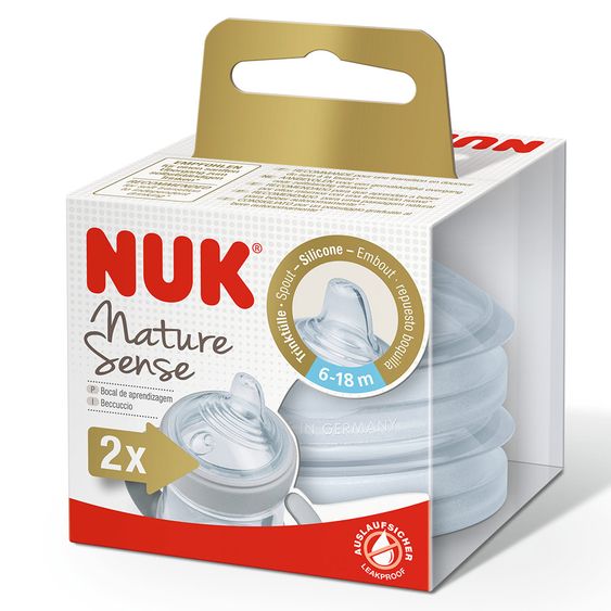 Nuk Soft-Trinktülle 2er Pack Nature Sense - Silikon