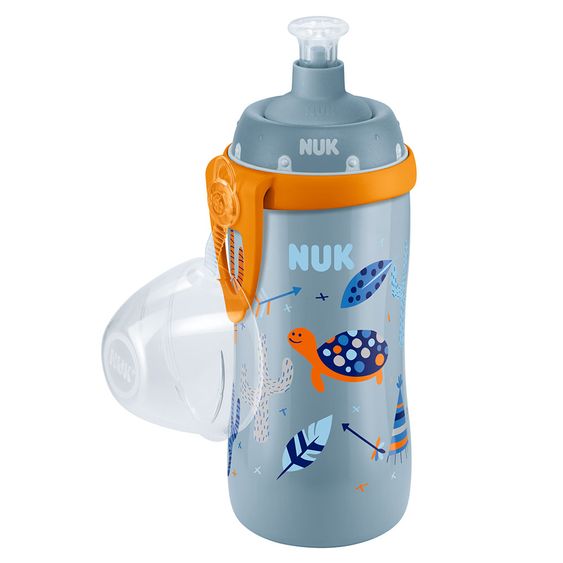 Nuk Trinkflasche Junior Cup 300 ml - Wilder Westen - Grau Orange