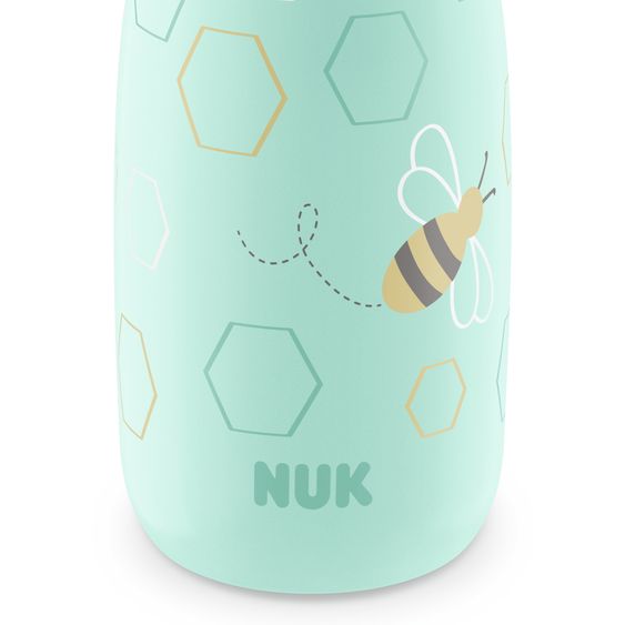 Nuk Mini-Me Sip Cup drinking bottle - with bite-proof drinking lid 300 ml - Bee - Mint