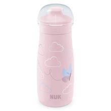 Biberon Mini-Me Sip Cup - con coperchio a prova di morso 300 ml - Farfalla - Rosa