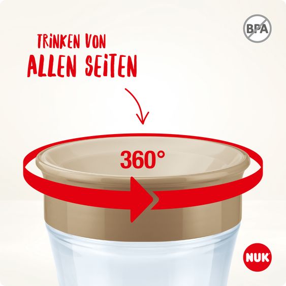 Nuk Trinklern-Becher Evolution Mini Magic Cup 160 ml - Disney Winnie Pooh - Beige