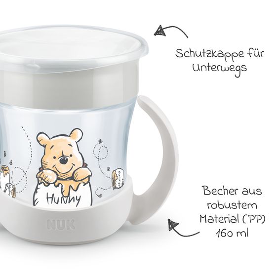 Nuk Trinklern-Becher Evolution Mini Magic Cup 160 ml - Disney Winnie Pooh - Beige