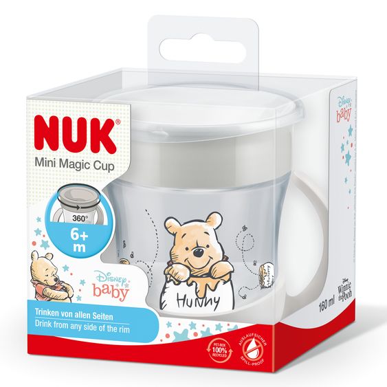 Nuk Trinklern-Becher Evolution Mini Magic Cup 160 ml - Disney Winnie Pooh - Beige