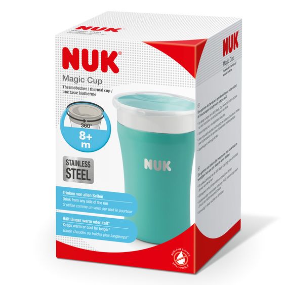 Nuk Magic Cup stainless steel 230 ml - Turquoise