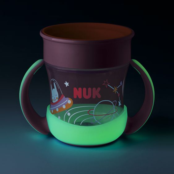 Nuk Trinklern-Becher Mini Magic Cup 160 ml - Glow in the Dark - Rosa