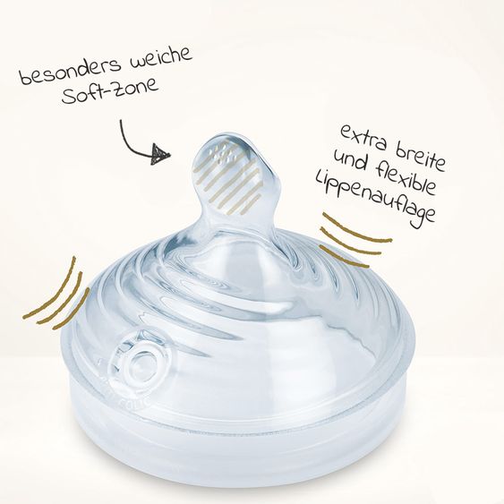 Nuk Trinksauger 2er Pack Nature Sense - Silikon Gr. L
