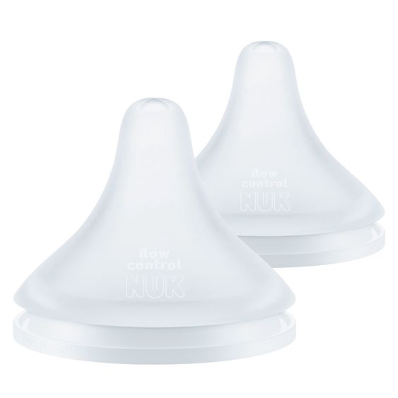 Nuk Feeding Nipples 2-Pack Perfect Match Silicone - from 6 months - Size: Universal size