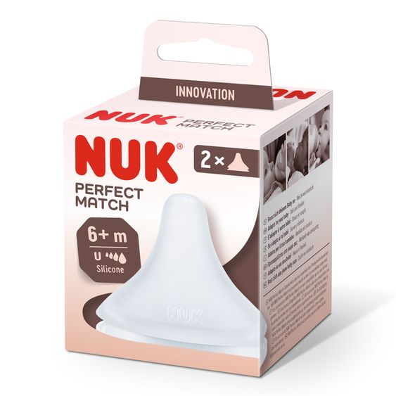 Nuk Trinksauger 2er Pack Perfect Match Silikon - Universalgröße (ab 6 Monate)