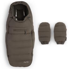 2-tlg. Winter-Kinderwagen-Set mit Fußsack & Handschuhe - Pistachio