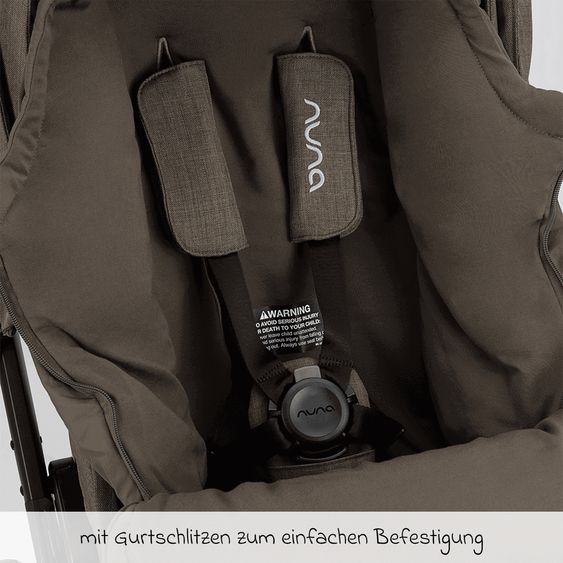 Nuna 2-tlg. Winter-Kinderwagen-Set mit Fußsack & Handschuhe - Pistachio